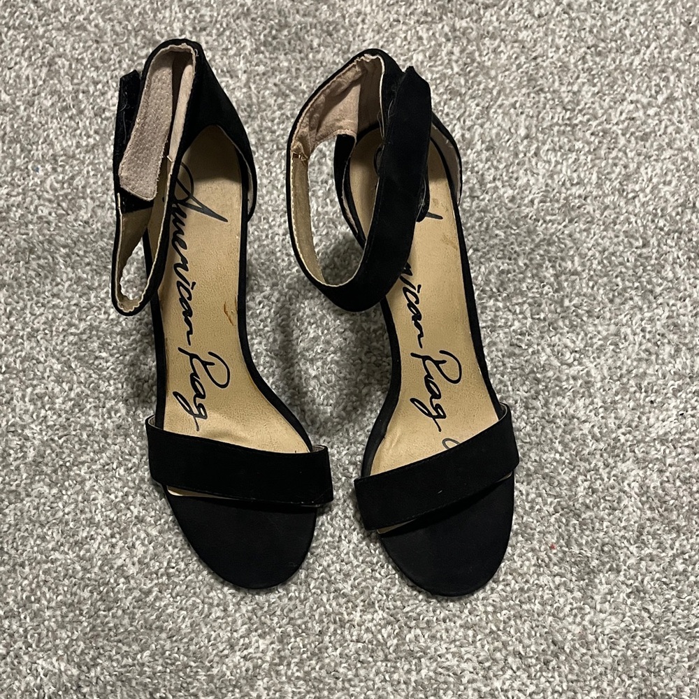 American Rag Black Heeled Sandals